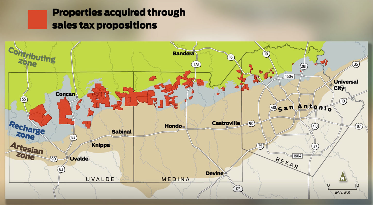 Trinity Aquifer Recharge Zone Map